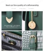 Pierre Loues® Γυναικεία Τσάντα Χιαστί / χειρός 2,4LT 514-55 Καφέ - Image 4