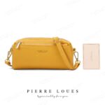 Pierre Loues® Γυναικεία Τσάντα Χιαστί 1,6LT 514-75 Μπορντό - Image 2