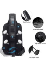 Bange® Τσαντάκι ώμου χιαστί 9LT 7086 Μαύρο - Image 8