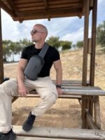 Bange® Τσαντάκι ώμου χιαστί 6LT 7221 Γκρί Ανθρακί - Image 9