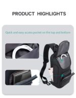 Bange® Τσαντάκι ώμου χιαστί 6,5LT 7565 Μαύρο - Image 8