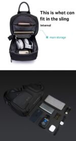 Bange® Τσαντάκι ώμου χιαστί 6,5LT 7565 Μαύρο - Image 3