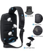 Bange® Τσαντάκι ώμου χιαστί 6,5LT 7565 Μαύρο - Image 9