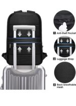 Bange® Σακίδιο πλάτης 20LT Laptop 15,6” 77115 Μαύρο - Image 5