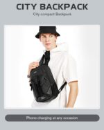 Bange® Τσαντάκι ώμου χιαστί 9LT 77120 Μαύρο - Image 19