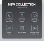 Bange® Τσαντάκι ώμου χιαστί 9LT 77120 Μαύρο - Image 11