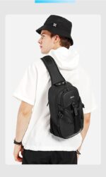 Bange® Τσαντάκι ώμου χιαστί 9LT 77120 Μαύρο - Image 17