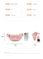 Pierre Loues® Γυναικείo Τσαντάκι μέσης 2LT 815-24 Μαύρο - Image 5