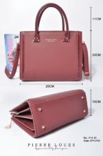 Pierre Loues® Τσάντα Χιαστί / Χειρός 8,6LT 914-80 Πράσινη - Image 2