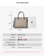 Pierre Loues® Τσάντα Χιαστί / Χειρός 8,6LT 914-80 Πράσινη - Image 3