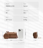 Pierre Loues® Γυναικεία Τσάντα Χιαστί 959-1 Κόκκινη - Image 6