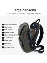 Bange® Τσαντάκι ώμου χιαστί 6,5LT 7565 Χακί - Image 12