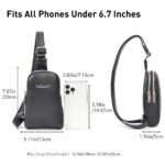 Pierre Loues® Γυναικεία Τσάντα Χιαστί 1,8LT 514-93 Μαύρη - Image 3