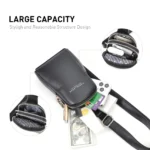 Pierre Loues® Γυναικεία Τσάντα Χιαστί 1,8LT 514-93 Μαύρη - Image 4