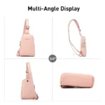 Pierre Loues® Γυναικεία Τσάντα Χιαστί 1,8LT 514-93 Ρόζ - Image 2