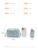 Pierre Loues® Γυναικεία Τσάντα Χιαστί 1,5LT 614-64 Καφέ - Image 6