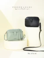 Pierre Loues® Γυναικεία Τσάντα Χιαστί 1,5LT 614-64 Μαύρη - Image 2