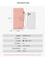 Pierre Loues® Γυναικείο Πορτοφόλι 0,4LT 821-4-1 Κόκκινο - Image 8