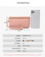 Pierre Loues® Γυναικείο πορτοφόλι 0,5LT 825-13 Μαύρο - Image 2