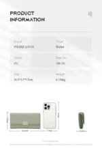 Pierre Loues® Γυναικείο πορτοφόλι 0,5LT PL728-102 Πράσινο - Image 6