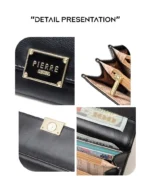 Pierre Loues® Γυναικείο πορτοφόλι 0,5LT PL728-102 Μαύρο - Image 5