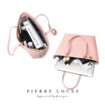 Pierre Loues® Τσάντα Τσάντα Ώμου Shopper 14LT 914-62 Ρόζ - Image 3