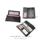 Pierre Loues® Γυναικείο πορτοφόλι 0,5LT PL805-56-1 Μαύρο - Image 4