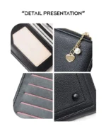 Pierre Loues® Γυναικείο πορτοφόλι 0,5LT PL805-56-1 Μαύρο - Image 8