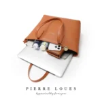 Pierre Loues® Τσάντα Τσάντα Ώμου Shopper 14LT 914-62 Καφέ - Image 3