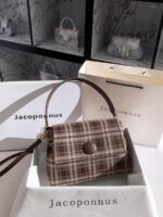 Jacoponnus® Γυναικεία Τσάντα ώμου / χειρός 6,0LT E344 (Brown Grid) - Image 2