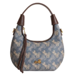 Jacoponnus® Γυναικεία Τσάντα ώμου / χειρός 4,9LT 9A469 (Brown / Wagon blue)