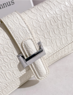 Jacoponnus® Γυναικεία Τσάντα ώμου / χειρός 2,2LT D323 (Aligator White) - Image 14