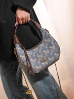 Jacoponnus® Γυναικεία Τσάντα ώμου / χειρός 4,9LT 9A469 (Brown / Wagon blue) - Image 2