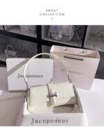 Jacoponnus® Γυναικεία Τσάντα ώμου / χειρός 2,2LT D323 (Aligator White) - Image 2