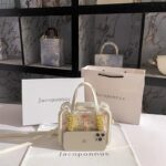 Jacoponnus® Γυναικεία Τσάντα / ώμου χειρός 2,2LT 932 (Beige with pink Lace Floral) - Image 3