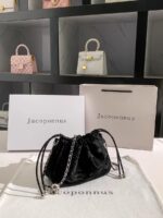 Jacoponnus® Γυναικεία Τσάντα ώμου / χειρός 1,8LT 9A345 (Ice black) - Image 4