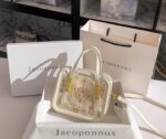 Jacoponnus® Γυναικεία Τσάντα / ώμου χειρός 2,2LT 932 (Beige with pink Lace Floral) - Image 13