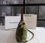 Jacoponnus® Γυναικεία Τσάντα ώμου / χειρός 12,5LT 9A168 (Green Brown grid) - Image 5