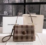Jacoponnus® Γυναικεία Τσάντα ώμου / χειρός 6,0LT E344 (Brown Grid) - Image 8