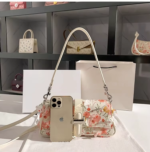 Jacoponnus® Γυναικεία Τσάντα ώμου / χειρός 2,2LT D323 (Pink Flower) - Image 6