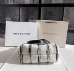 Jacoponnus® Γυναικεία Τσάντα ώμου / χειρός 8,8LT 9A018 (Striped Wolf black and white Wool) - Image 8