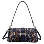 Jacoponnus® Γυναικεία Τσάντα ώμου / χειρός 2,2LT D323 (Blue Leaves)