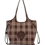 Jacoponnus® Γυναικεία Τσάντα ώμου / χειρός 12,2LT 2H30 (Brown Grid)