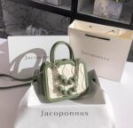 Jacoponnus® Γυναικεία Τσάντα ώμου / χειρός 2,2LT 10012 (Beige & Green Beads) - Image 9