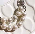 Jacoponnus® Γυναικεία Τσάντα ώμου / χειρός 2,5LT 8002 (White & Pearl) - Image 15