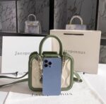 Jacoponnus® Γυναικεία Τσάντα ώμου / χειρός 2,2LT 10012 (Beige & Green Beads) - Image 10