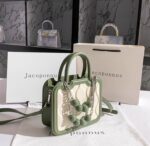 Jacoponnus® Γυναικεία Τσάντα ώμου / χειρός 2,2LT 10012 (Beige & Green Beads) - Image 11