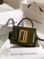 Jacoponnus® Γυναικεία Τσάντα ώμου / χειρός 1,6LT 2432 (Black Gold rectangular square) - Image 10