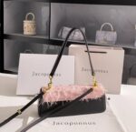 Jacoponnus® Γυναικεία Τσάντα ώμου / χειρός 2,6LT 2H26 2H26 (Tassel pink with black) - Image 12