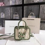 Jacoponnus® Γυναικεία Τσάντα ώμου / χειρός 2,2LT 10012 (Beige & Green Beads) - Image 3